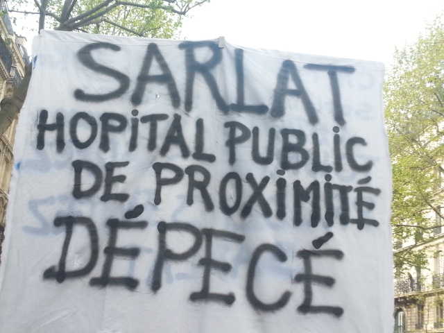 Sarlat hôpital public de proximité dépecé [Sarlat local public hospital dismembered]