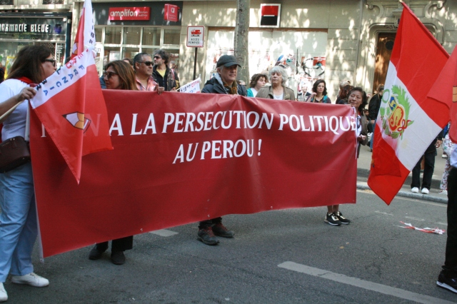 Non à la persécution politique au Pérou [No to the political persecution in Peru]